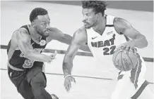  ?? DOUGLAS P. DEFELICE/GETTY ?? Jimmy Butler has been whomever the Heat have needed him to be during their run to the Eastern Conference finals.