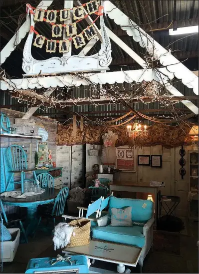 ?? COURTESY PHOTO ?? “It’s a very eclectic group of vendors — true flea market stuff to antiques, to repurposed, handmade, salvaged barn wood and salvaged barn wood made into furniture,” says Amity Trade Days owner Kimberly Jones.