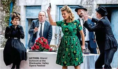  ?? ?? action: Gianni Schicchi at the Blackwater Valley Opera Festival