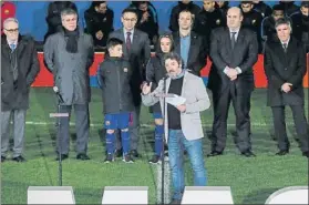  ?? FOTO: MANEL MONTILLA ?? Varios directivos del Barça estaban citados en la cumbre del fútbol formativo
