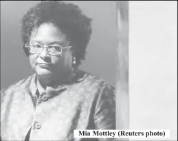  ?? ?? Mia Mottley (Reuters photo)