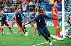  ?? Christophe Simon / Getty Images ?? France’s talent, including Samuel Umtiti, is worth more than $1.2 billion, collective­ly.