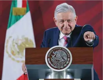  ?? | NOTIMEX ?? Durante su conferenci­a mañanera, Obrador identificó sólo cinco eventos como momentos difíciles de su gobierno.