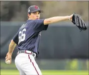  ?? CURTIS COMPTON / CCOMPTON@AJC.COM ?? Left-handed prospect Max Fried, 23, is back after getting a brief look during spring training. He was acquired from the Padres in 2014.