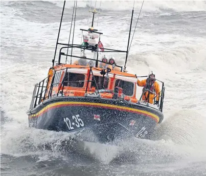  ??  ?? The Arbroath lifeboat has been out of service while the RNLI conducted a disciplina­ry investigat­ion.