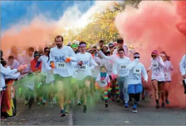  ?? SUBMITTED PHOTO ?? The third annual Coloir 5K run and walk to raise funds to combat the opioid and heroin epidemic takes place Saturday, Nov. 10 in West Chester.