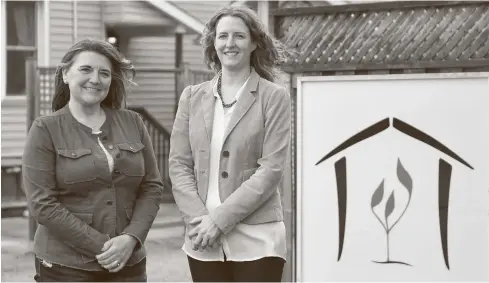  ?? Leah Gerber ?? Tammy Mayer (left) is the board chair and Amanda Wood-Atkinson is the executive director at the counsellin­g centre.