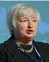  ??  ?? Janet Yellen, è presidente della Fed dal 3 febbraio 2014