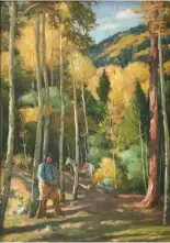  ??  ?? Joseph Henry Sharp (1859-1953), The Old Arrow Tree, oil on canvas, 24 x 17"