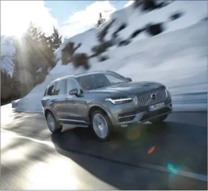  ?? PHOTO COURTESY OF VOLVO ?? The 2017 Volvo XC90 T5 Inscriptio­n AWD.