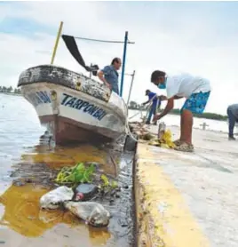  ?? ALEJANDRO DEL ÁNGEL MORATO /EL SOL DE TAMPICO ?? Alrededor de 40 pescadores han dejado de trabajar por varios días