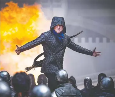  ?? LARRY HORRICKS/ LIONSGATE ?? Taron Egerton in “Robin Hood.”