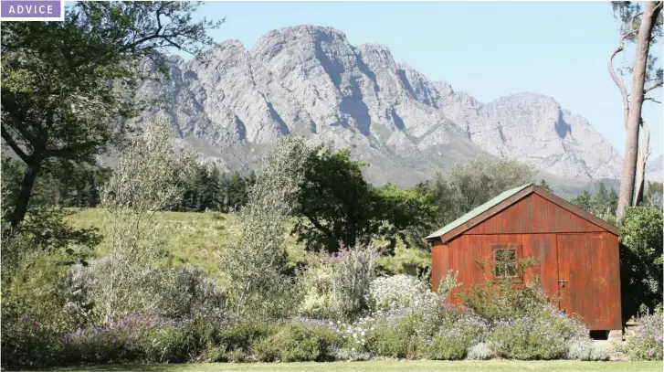  ??  ?? A tool shed provides a safe place to store garden equipment and can be a functional part of your garden’s design. PICTURE: JENNY SIMPSON