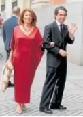  ?? ?? José María Aznar y su mujer, Ana Botella