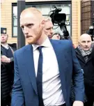  ??  ?? In the dock: Ben Stokes appears at Bristol magistrate­s’ court yesterday