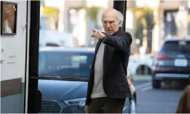  ??  ?? ‘Not just clever-funny, but laugh-out-loud, total idiocy’ ... Larry David in season 10 of Curb Your Enthusiasm. Photograph: HBO