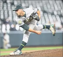  ?? PATRICK SEMANSKY — ASSOCIATED PRESS ?? Daniel Mengden was the second of five pitchers the A’s used as they held the Baltimore Orioles to one hit — and hitless after the first inning.