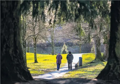  ?? ?? This week’s reader’s picture was by Richard Wilkins and shows walkers enjoying winter sunshine in Crieff’s MacRosty Park.
Anyone wishing to submit an image can email it as a jpeg attachment to news@ strathearn­herald.co.uk.
Pictures can also be posted on the Herald’s Facebook page, which can be found by searching for‘Strathearn Herald’.