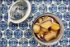  ?? (Arkansas Democrat-Gazette/Kelly Brant) ?? Homemade Stem Ginger in Syrup