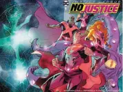  ??  ?? “Justice League: No Justice” features a threat to Earth that requires multiple Justice League teams to handle.