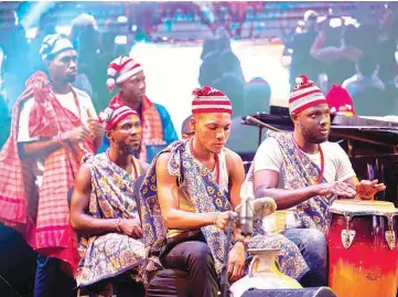  ??  ?? Some MTN- MUSON scholars performing at An Evening with the Maestros held at the MUSON Centre, Onikan, Lagos.