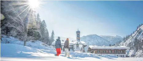  ?? FOTO: DIETMAR DENGER/SRT ?? 200 Kilometer geräumte Winterwand­erwege führen durch die Region Tegernsee-Schliersee.