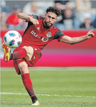  ?? CANADIAN PRESS FILE PHOTO ?? Jonathan Osorio has elected to stay with Toronto FC rather than test the waters outside Major League Soccer.