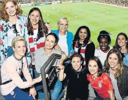  ?? FOTO: INSTAGRAM. ?? Megan Rapinoe apoya el proyecto Rostros famosos del deporte y el cine han creado este primer equipo exclusivo de mujeres