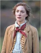  ?? WILSON WEBB ?? Jo March (Saoirse Ronan) is the writer among the 19th century March sisters in Greta Gerwig’s adaptation of “Little Women.”