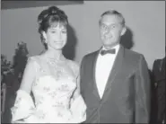  ?? DAVID SMITH — THE ASSOCIATED PRESS FILE ?? Actress Mary Tyler Moore poses with her husband Grant Tinker at the Emmy Awards in Los Angeles. Moore died Wednesday at age 80.