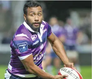  ??  ?? Ledua Mau in action for his Pro D2 club Soyaux Angoulême.