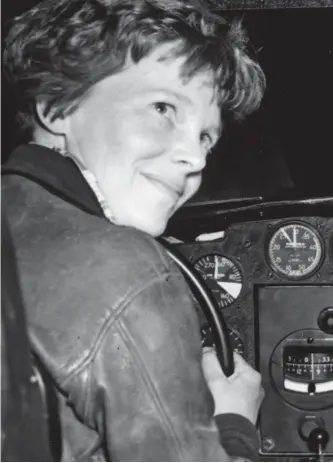  ??  ?? Pioneer: Aviator Amelia Earhart was a huge celebrity in the 1930s