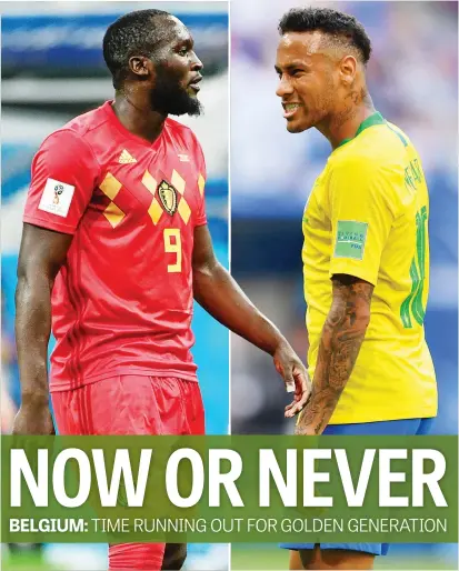  ?? Pictures: AFP, Getty Images ?? LETHAL. Belgium’s Romelu Lukaku and Brazil’s Neymar will be looking to find the back of the net for their respective teams when they in the World Cup quarterfin­als today.