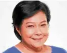  ??  ?? Nora Aunor