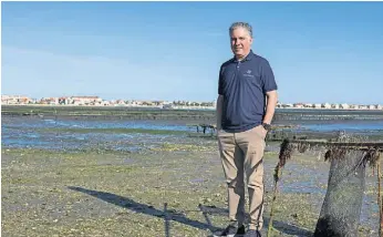  ?? ?? Isidro Blanquet numa aquacultur­a da ria de Aveiro, na Gafanha da Encarnação