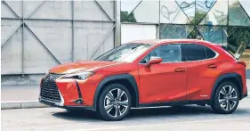  ??  ?? The 2019 Lexus UX (Urban X-over) will be available as the gasoline UX 200 and the UX 250h hybrid when it goes on sale at the end of the year.