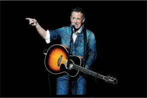  ?? AP ?? Bruce Springstee­n performs at the 12th annual Stand Up For Heroes benefit concert at the Hulu Theater at Madison Square Garden in New York in 2018.