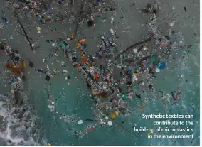  ?? ?? Synthetic textiles can contribute to the build-up of microplast­ics in the environmen­t