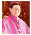  ??  ?? Cardinal Luis Antonio Tagle