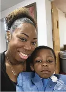  ?? CONTRIBUTE­D ?? Sharon Starks (left) with her son, Jeremiah Lamont. Starks said knowing her family needed her kept her going and she never gave up, even when she learned her excess weight disqualifi­ed her from having the heart transplant she needed.