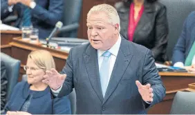  ?? ANDREW FRANCIS
WALLACE TORONTO STAR FILE PHOTO ?? Premier Doug Ford said the $1.8 billion will be in addition to the $1.2-billion “building faster fund” unveiled last year. “Altogether, our government is investing $3 billion in housingena­bling infrastruc­ture and I think that’s probably the most I’ve ever heard in the history of this province,” he said.