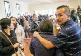  ?? CASEY TOTH — THE CHARLOTTE OBSERVER VIA AP ?? In this photo Samuel Oliver-Bruno glances back before preparing for interviews after the press conference held at CityWell United Methodist Church in Durham, N.C.