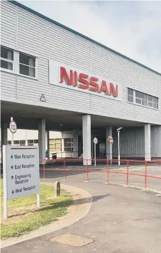  ??  ?? The Nissan plant on Wearside employs around 7,000 people in the region.