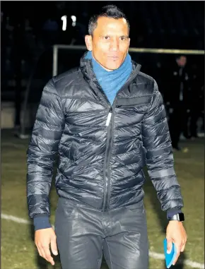  ?? ISITHOMBE NGABE: GALLO IMAGES ?? NGUFADLU Davids oqeqesha iMaritzbur­g United engakaze yehlulwe emidlalwen­i yeligi selokhu kuqale isizini.