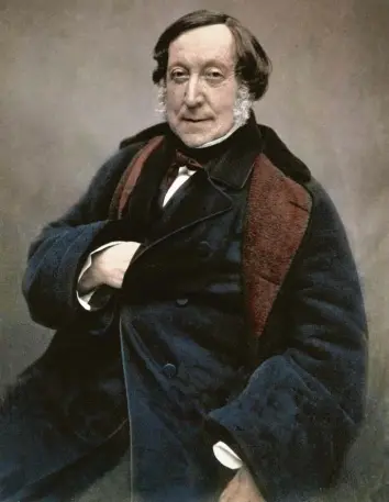  ?? Foto: picture alliance/Leemage ?? Gioachino Rossini Mitte der 1850er Jahre, porträtier­t vom berühmten Fotografen Nadar.