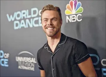  ?? Getty Images ?? Derek Hough will perform with former “Dancing with the Stars” contestant and girlfriend Hayley Erbert.