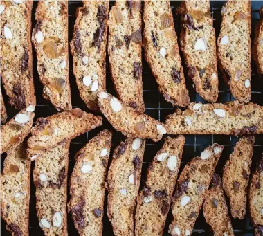  ?? ?? Spicy biscotti are perfect for this time of year.
Credit: Anja Dunk/PA