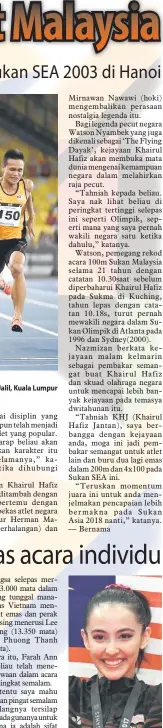  ??  ?? Khairul Hafiz (tengah) meraikan kemenangan­nya ketika beraksi pada final acara 100 meter lelaki di Stadium Nasional Bukit Jalil, Kuala Lumpur FARAH ANN