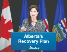  ?? CHRIS SCHWARZ/GOVERNMENT OF ALBERTA ?? Economic Developmen­t, Trade and Tourism Minister Tanya Fir said Tuesday the arm’s-length agency would focus its energies in the energy, agricultur­e and tourism industries.