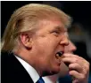 ??  ?? President-elect Donald Trump likes a meal as much as the next person.